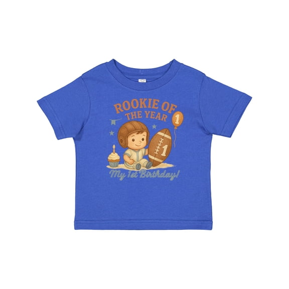 Inktastic Rookie of the Year First Birthday Football Theme Boys Baby T-Shirt