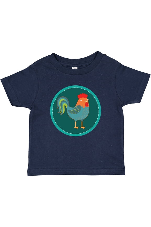 Rooster Chicken Farmer Boys or Girls Baby T-Shirt