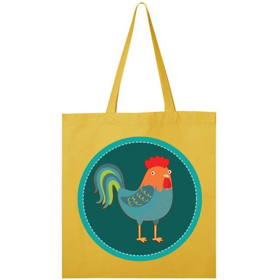 Inktastic Rooster Chicken Farmer Tote Bag