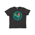 thumbnail image 1 of Inktastic Rooster Chicken Farmer Youth T-Shirt, 1 of 5