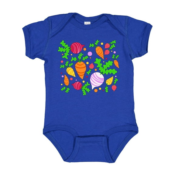 Inktastic Root Vegetable Party- Carrots, Beets, Radish, Turnip Boys or Girls Baby Bodysuit