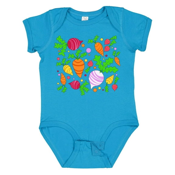 Inktastic Root Vegetable Party- Carrots, Beets, Radish, Turnip Boys or Girls Baby Bodysuit