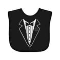 thumbnail image 1 of Inktastic Rose Tuxedo Boys or Girls Baby Bib, 1 of 4