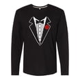 thumbnail image 1 of Inktastic Rose Tuxedo Long Sleeve T-Shirt, 1 of 5