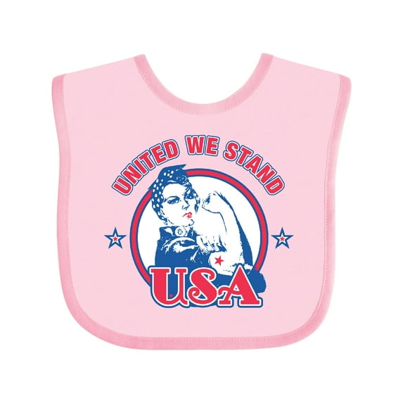 Inktastic Rosie Riveter United USA Girls Baby Bib