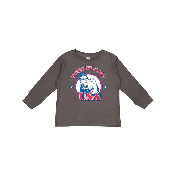 Inktastic Rosie Riveter United USA Girls Long Sleeve Toddler T-Shirt