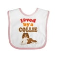 thumbnail image 1 of Inktastic Rough Collie Dog Boys or Girls Baby Bib, 1 of 4