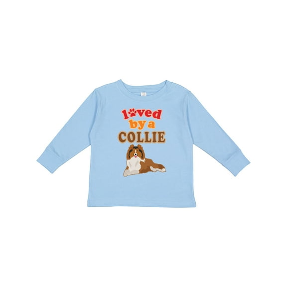 Inktastic Rough Collie Dog Gift Boys or Girls Long Sleeve Toddler T-Shirt