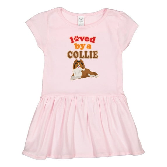 Inktastic Rough Collie Dog Girls Toddler Dress