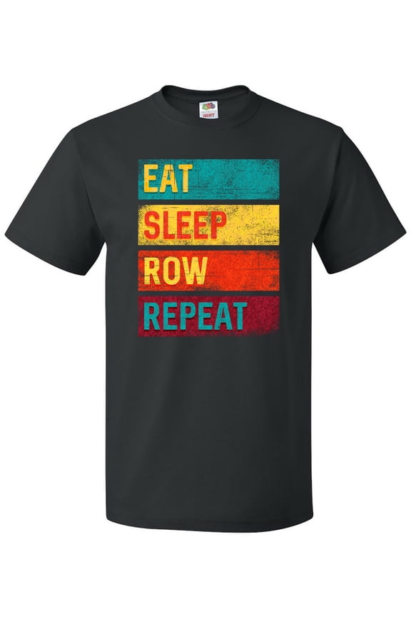 Rowing Team Eat Sleep Row Repeat T-Shirt