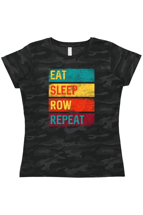 Rowing Team Eat Sleep Row Repeat Women's T-Shirt