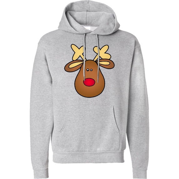 Inktastic Rudolph the Red Nose Reindeer Adult Hoodie Sweatshirt