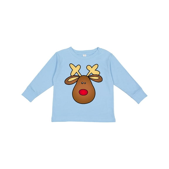 Inktastic Rudolph the Red Nose Reindeer Boys or Girls Long Sleeve Toddler T-Shirt