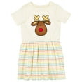 thumbnail image 1 of Inktastic Rudolph the Red Nose Reindeer Girls Toddler Dress, 1 of 5