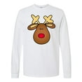 thumbnail image 1 of Inktastic Rudolph the Red Nose Reindeer Long Sleeve T-Shirt, 1 of 5