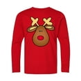 thumbnail image 1 of Inktastic Rudolph the Red Nose Reindeer Long Sleeve Youth T-Shirt, 1 of 5