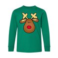 thumbnail image 1 of Inktastic Rudolph the Red Nose Reindeer Long Sleeve Youth T-Shirt, 1 of 5