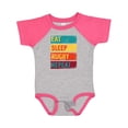 thumbnail image 1 of Inktastic Rugby Player Eat Sleep Rugby Repeat Boys or Girls Baby Bodysuit, 1 of 5