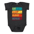 thumbnail image 1 of Inktastic Rugby Player Eat Sleep Rugby Repeat Boys or Girls Baby Bodysuit, 1 of 5