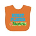 thumbnail image 1 of Inktastic Rugby Player in Training Boys or Girls Baby Bib, 1 of 4