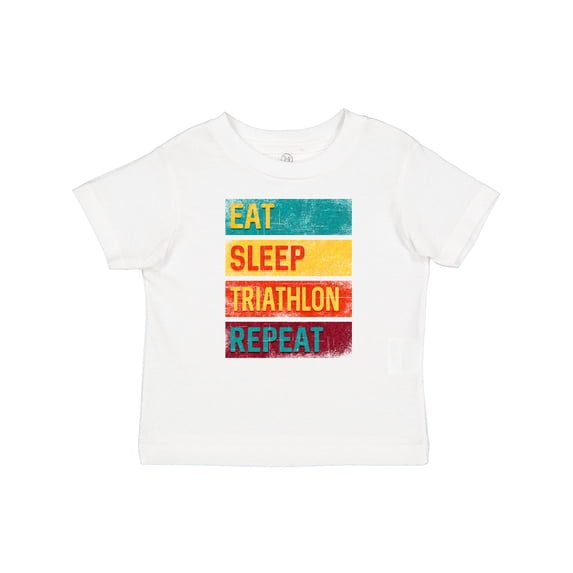 Inktastic Running Eat Sleep Triathlon Repeat Boys or Girls Baby T-Shirt