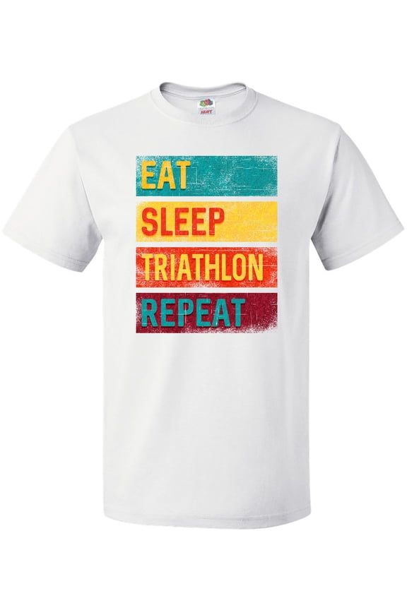 Running Eat Sleep Triathlon Repeat T-Shirt