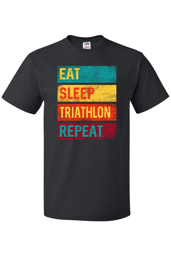 Running Eat Sleep Triathlon Repeat T-Shirt