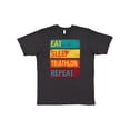 thumbnail image 1 of Inktastic Running Eat Sleep Triathlon Repeat T-Shirt, 1 of 5