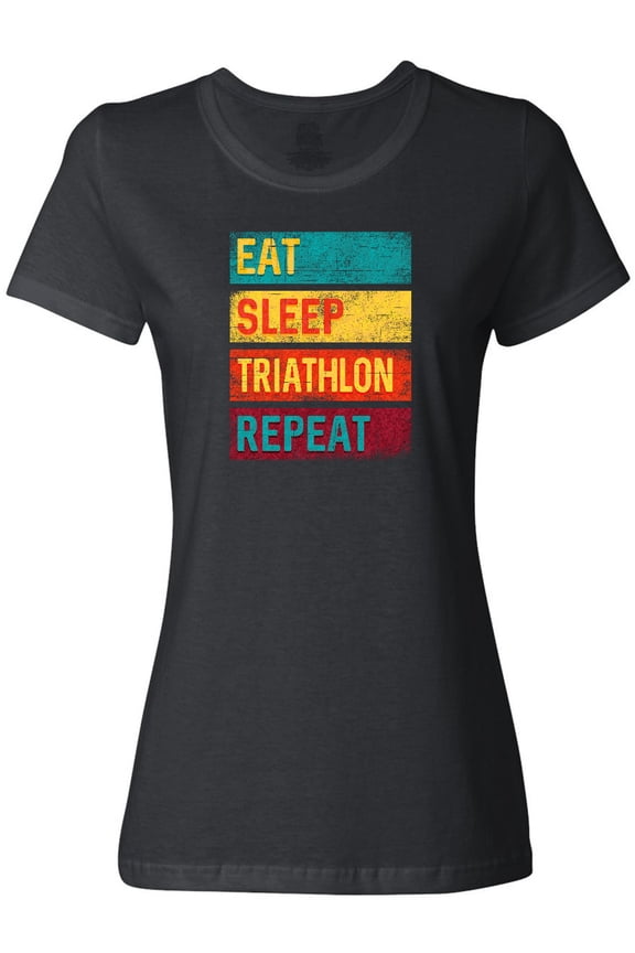 Running Eat Sleep Triathlon Repeat Women's T-Shirt
