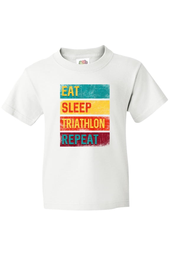 Running Eat Sleep Triathlon Repeat Youth T-Shirt