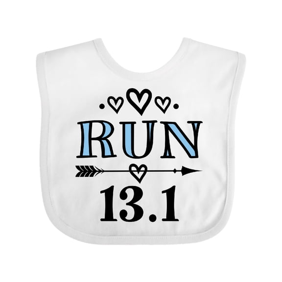 Inktastic Running Half Marathon Run Girls Baby Bib