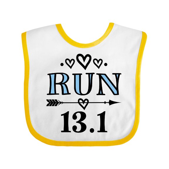 Inktastic Running Half Marathon Run Girls Baby Bib