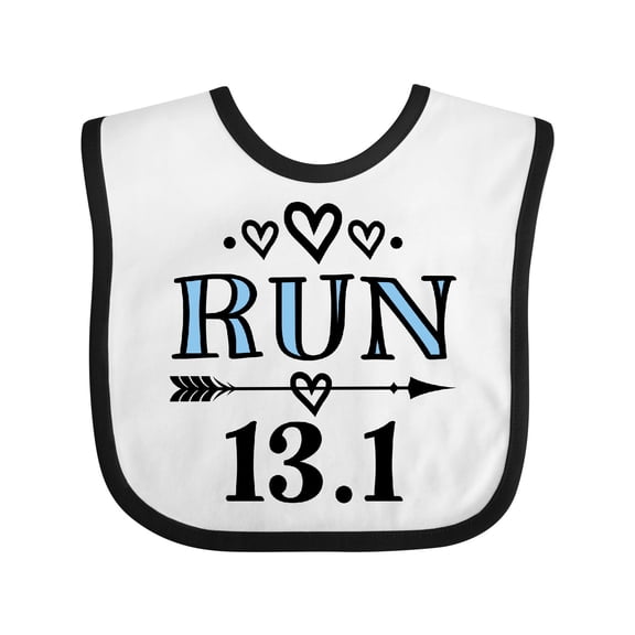 Inktastic Running Half Marathon Run Girls Baby Bib