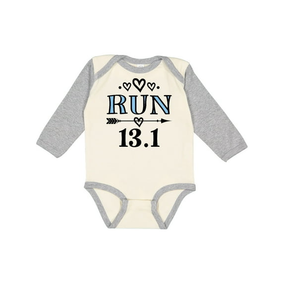 Inktastic Running Half Marathon Run Girls Long Sleeve Baby Bodysuit