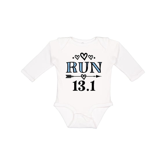 Inktastic Running Half Marathon Run Girls Long Sleeve Baby Bodysuit