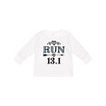 thumbnail image 1 of Inktastic Running Half Marathon Run Girls Long Sleeve Toddler T-Shirt, 1 of 5