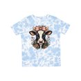 thumbnail image 1 of Inktastic Rustic Cow Flowered Bow Girls Toddler T-Shirt, 1 of 5