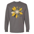 thumbnail image 1 of Inktastic Rustic Sunflower Vintage Botanical Long Sleeve T-Shirt, 1 of 5