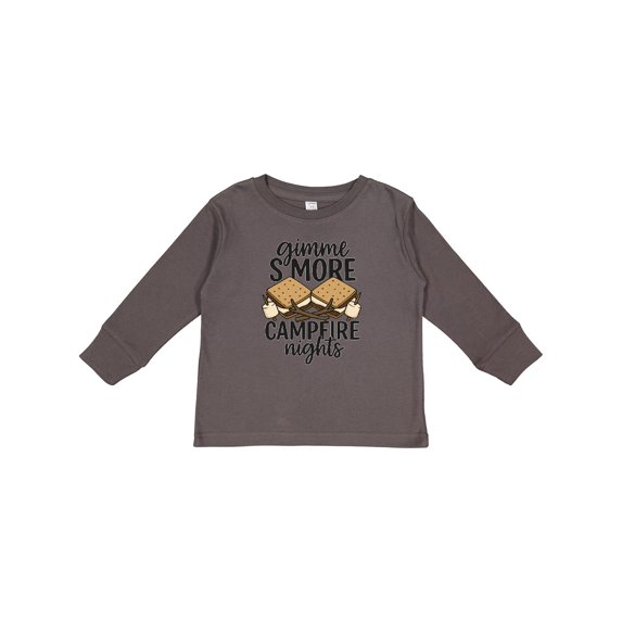 Inktastic S'more Campfire Nights Boys or Girls Long Sleeve Toddler T-Shirt