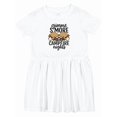 thumbnail image 1 of Inktastic S'more Campfire Nights Girls Toddler Dress, 1 of 5