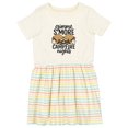 thumbnail image 1 of Inktastic S'more Campfire Nights Girls Toddler Dress, 1 of 5