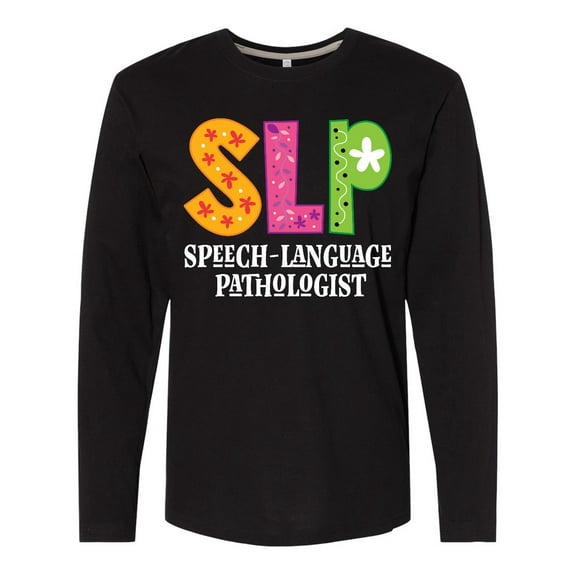 Inktastic SLP Speech Language Pathologist Long Sleeve T-Shirt