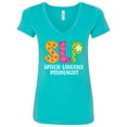 thumbnail image 1 of Inktastic Slp Speech Language Pathologist Women's V-Neck T-Shirt, 1 of 5