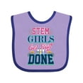 thumbnail image 1 of Inktastic STEM Science Technology Engineering Math Girl Girls Baby Bib, 1 of 4