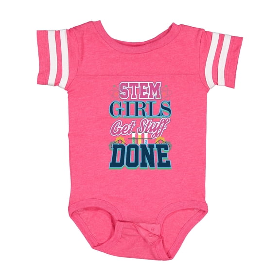 Inktastic STEM Science Technology Engineering Math Girl Girls Baby Bodysuit