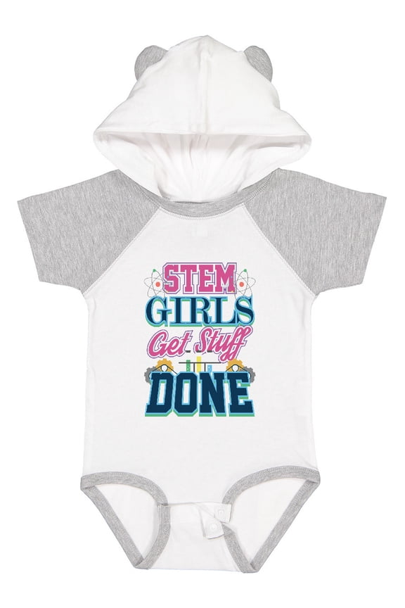 STEM Science Technology Engineering Math Girl Girls Baby Bodysuit