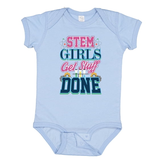 Inktastic STEM Science Technology Engineering Math Girl Girls Baby Bodysuit