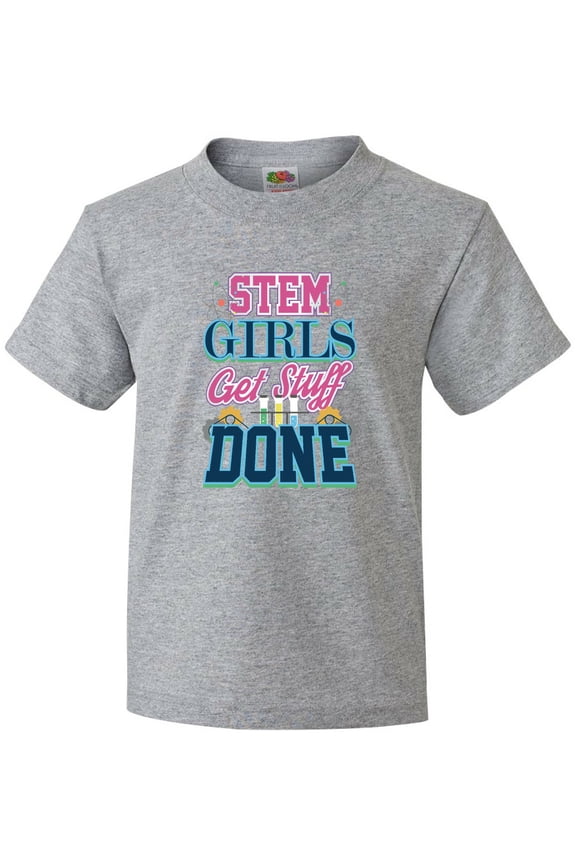 STEM Science Technology Engineering Math Girl Youth T-Shirt