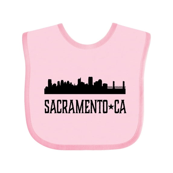 Inktastic Sacramento California City Skyline Boys or Girls Baby Bib