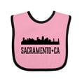 thumbnail image 1 of Inktastic Sacramento California City Skyline Boys or Girls Baby Bib, 1 of 4